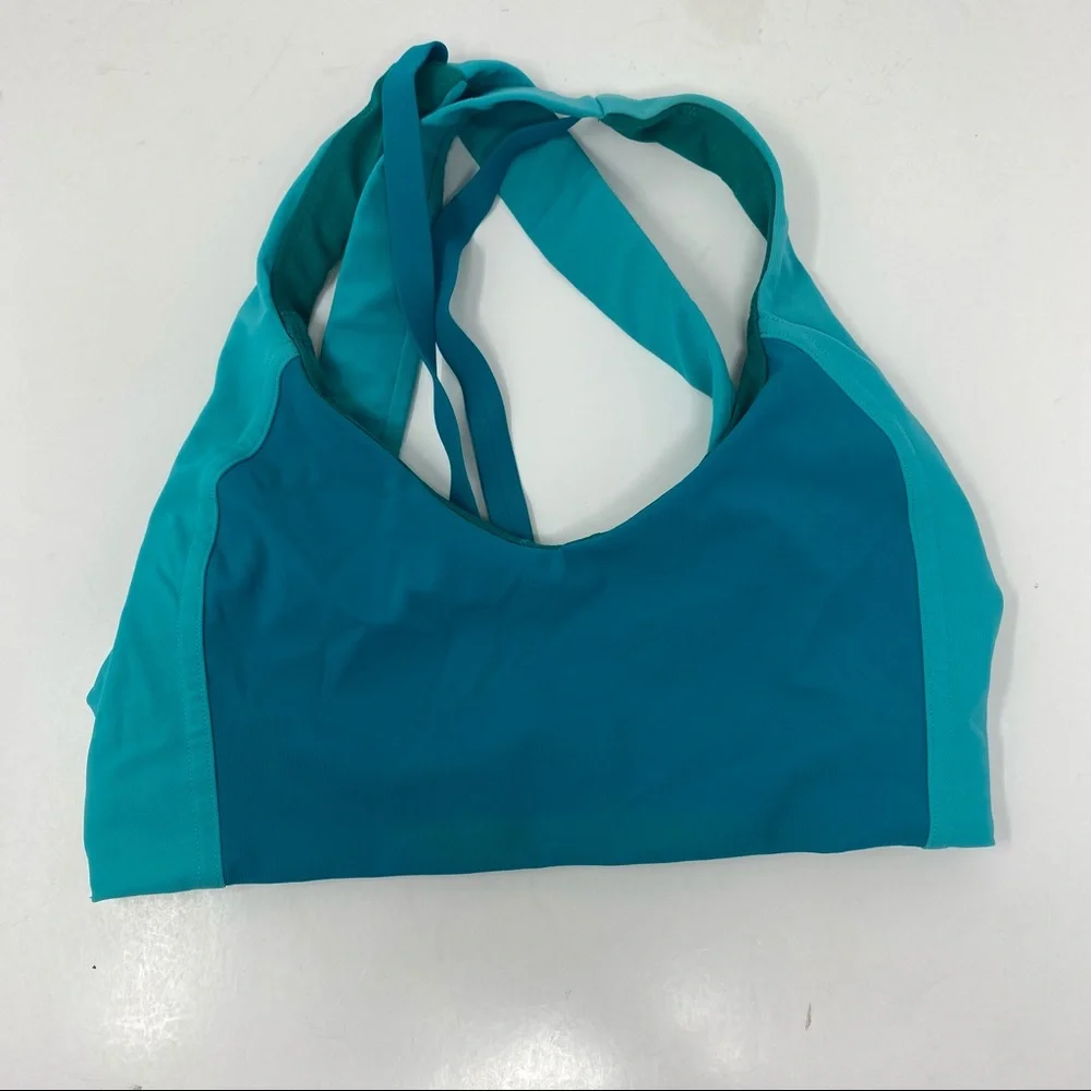 NWOT 🍋 Lululemon Aqua Sweat Times Bra Size 4
